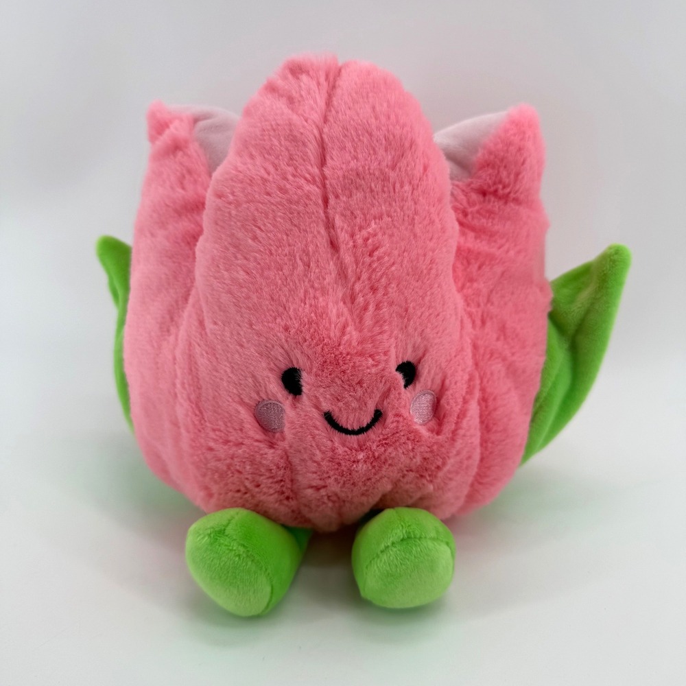 American Greetings Pink Tulip Plush Toy Flower Stuffed Animal